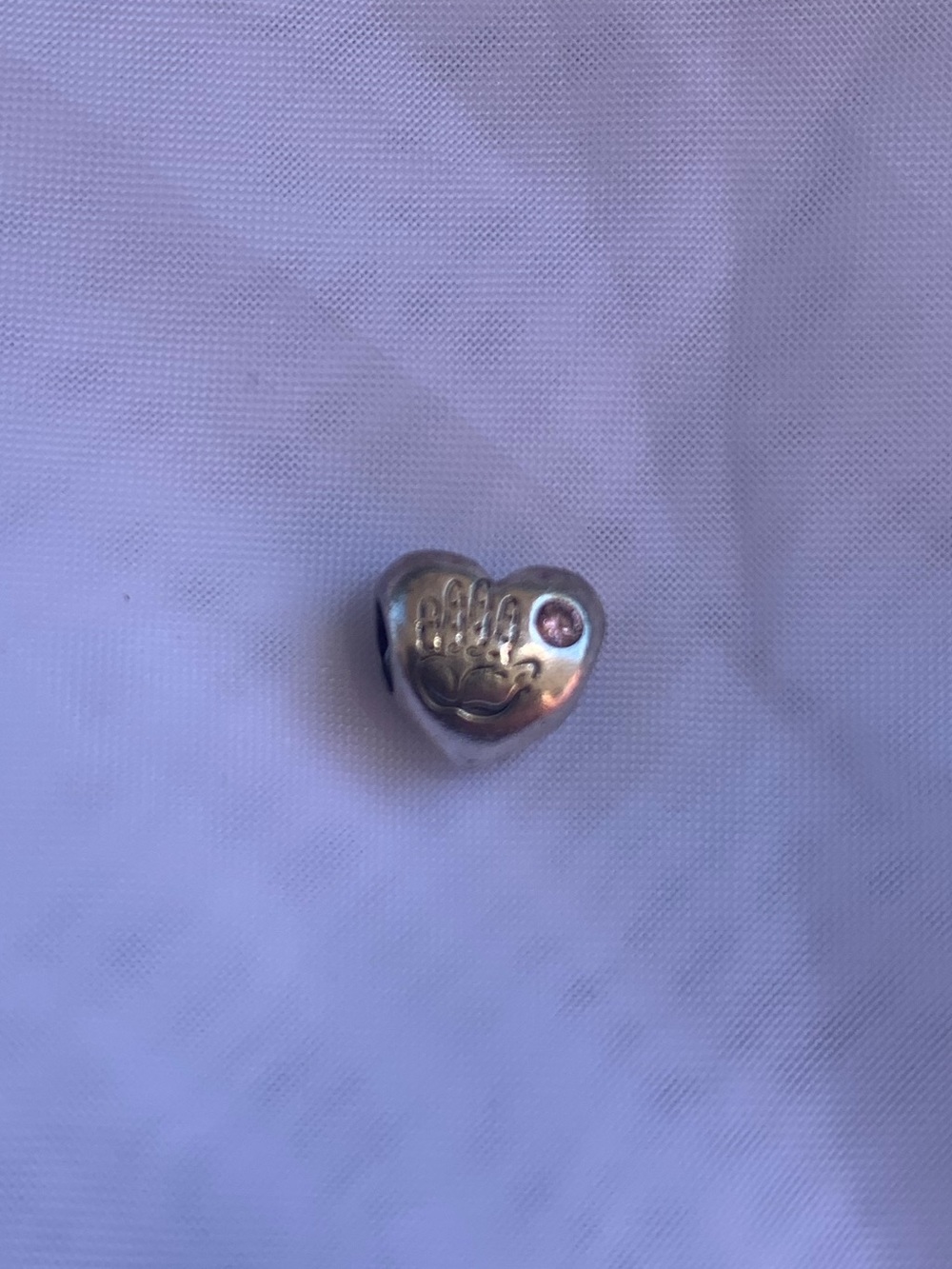 Pandora "Baby Girl" Heart Charm (SKU: 791280PCZ)